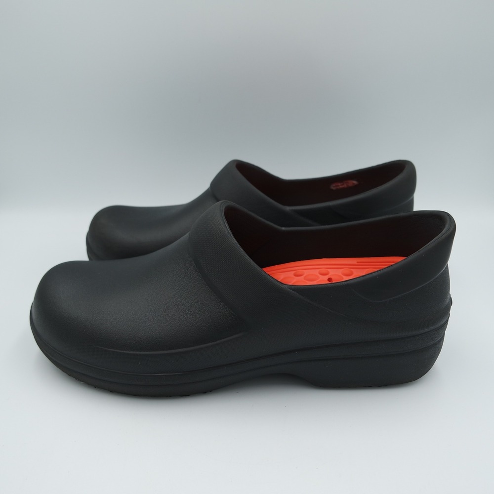 Crocs Neria Pro II Womens Clogs Black LiteRide Slip Resistant Shoes 10
